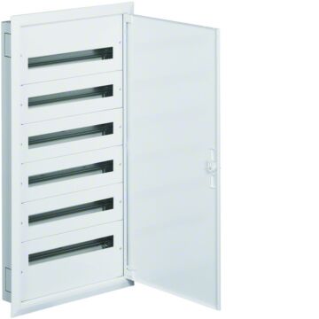 Caja distribución empotrable fw2 con 6 filas 24 módulos