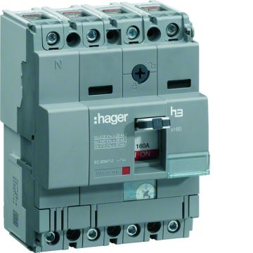 Interruptor automático x160 4p4d 25ka 125a tm regulable fijo