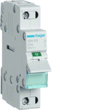 Interruptor modular corte sb 1p 25a