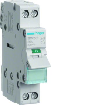 Interruptor modular corte sb 2p 25a