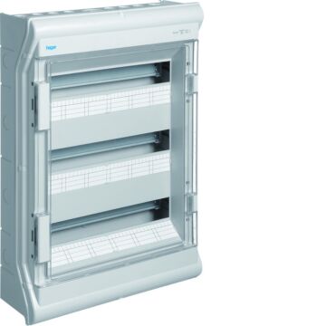 Caja distribución vector ve superficie con 3 filas 54 ip55