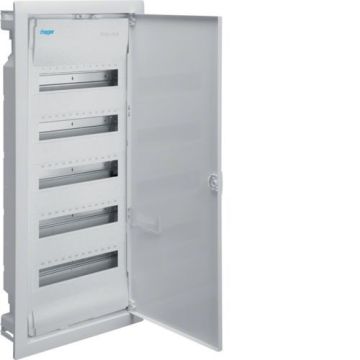 Caja empotrable golf vu con 5 filas 60m puerta opaca blanca