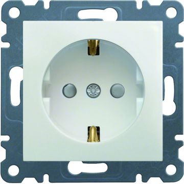 Toma schuko lumina intense blanco polar