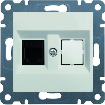 Toma simple rj11/rj12 lumina2 blanco polar
