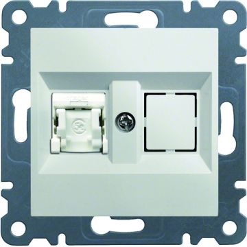 Toma simple rj45 categoría 5e utp lumina2 blanco polar