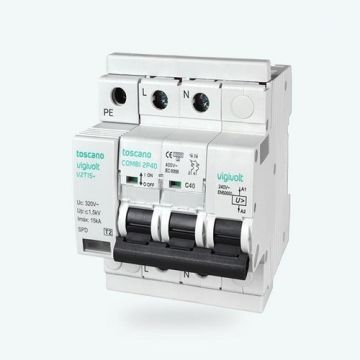 Transitoria 15ka y permanente 240vac con iga 2x25a