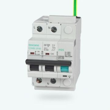 Transitoria 15ka y permanente 240vac con iga 2x40a, tamaño reducido