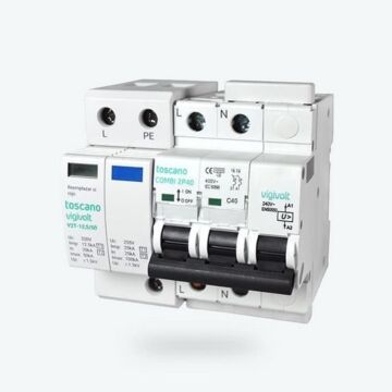 Transitoria iimp:12,5ka imax:50ka y permanente 240vac con iga 2x40a