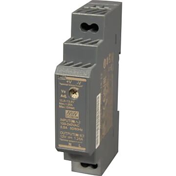 Fuente de alimentación rail din, 230vac / 24vdc, 3,8a, 92w