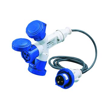 Mult. ip67 3x 2p+t 16a 230v con cable