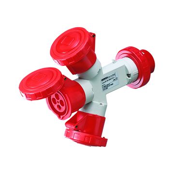 Multiplicador ip67 3x 3p+n+t 16a 400v