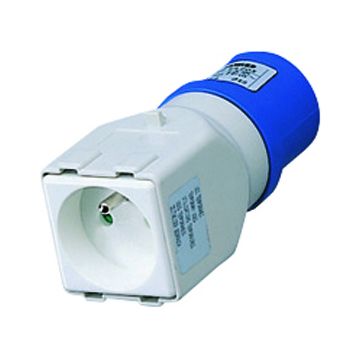 Adapt. 16a-2p+t-230v/2p+t-10/16a b.fr.
