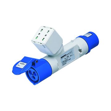 Adaptador ic 2p+t 230v-bivalen