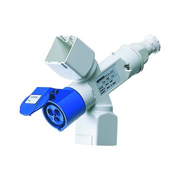 Adaptador pred.-2+2 m.sys/2p+t 16a