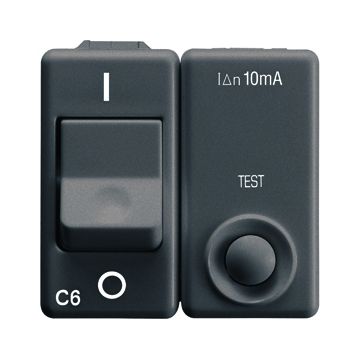 I.d.mag.1p+n c10 idn 30ma 230v 3ka sy/bk