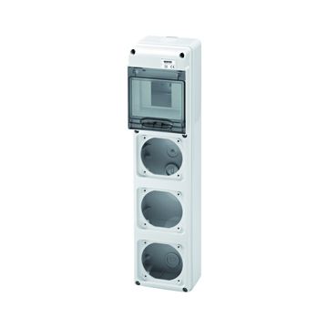 Cuadro q-din5 3 bases 16a ip65