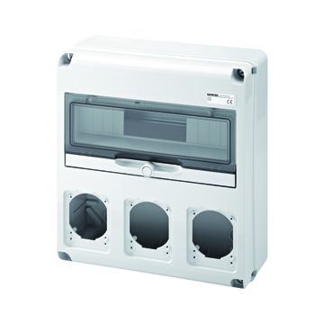 Cuadro q-din14 3 bases 16/32a ip65