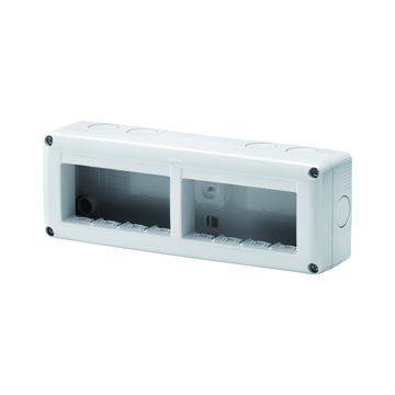 Caja mec. sup. system 8m (2x4) hor ip40