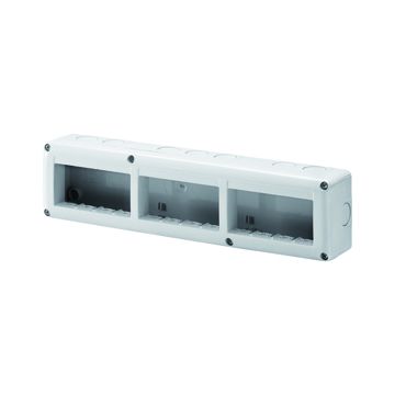 Caja mec. sup. system 12m (3x4) hor ip40