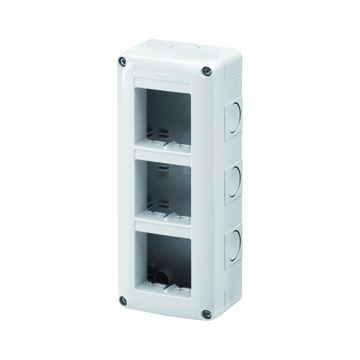 Caja mec. sup. system 6m (3x2) vert.ip40