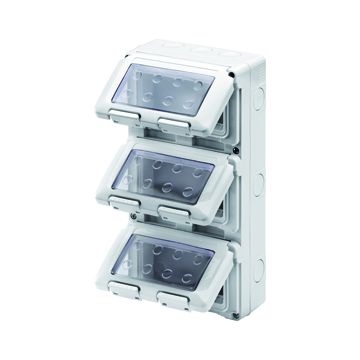 Caja mec.sup. system 12m (3x4) vert.ip55