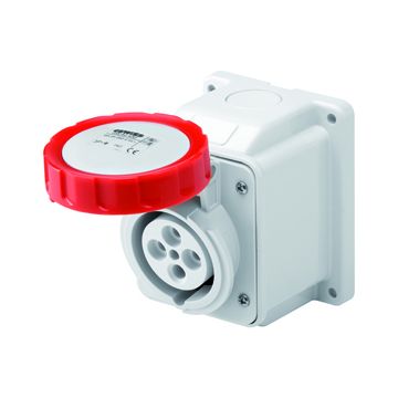 Base fija 10° sup. ip67 2p+t 16a 400v