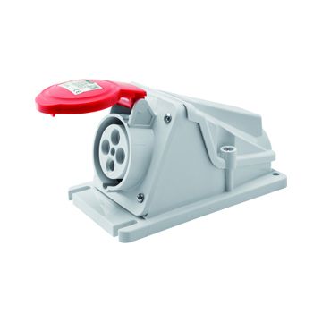 Base fija 90° sup. ip44 3p+t 16a 400v