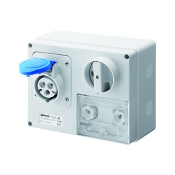 Base interbl. c/f. hz 2p+t 16a 230v cbf