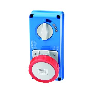 Base automat. s/f. 3p+n+t 32a 400v 6h mt