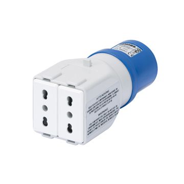 Adaptador ic 2p+t 16a 230v-2 2p+t bival.