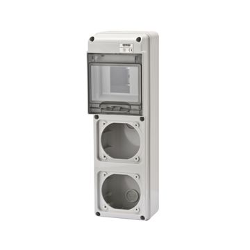 Cuadro q-din5 2 bases 16a ip65