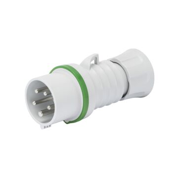 Clavija móvil recta hp - ip44/ip54 - 3p+t 16a más que 50v 100-300hz - verde - 10h - conexionado de tornillo