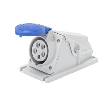 Base fija 90° sup. ip44 2p+t 16a 230v