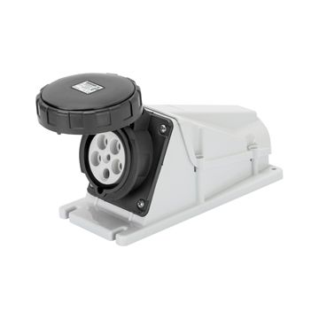 Base fija 90° sup. ip67 3p+n+t125a 500v