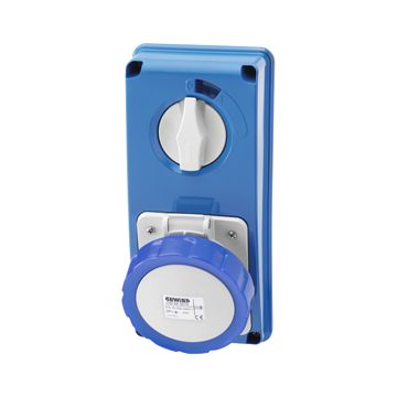 Base fija interbloqueadas vertical - sin fondo - sin base portafusibles - 2p+t 32a 200-250v - 50/60hz 6h - ip67