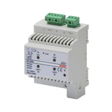 Dimmer universal knx 2 x 300w c.din