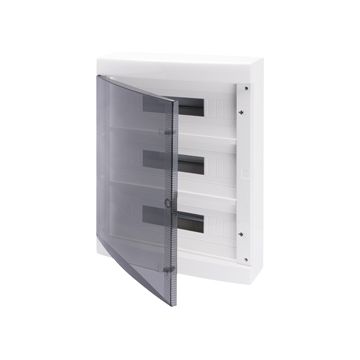 Caja decorativa con paredes lisas - preparado para alojar regletas - (18x3) 54m ip40