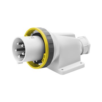 Clavija sup.90º ip67 3p+n+t 125a 110v