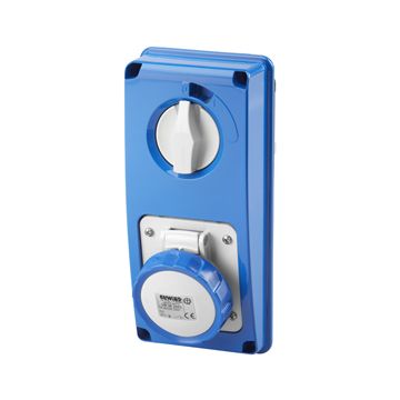 Base inter. vt s/f. 2p+t 16a 230v 6h sbf