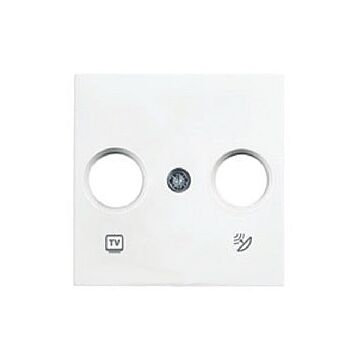 Tapa frontal tv-sat blanco