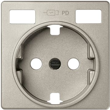 Tapa base enchufe schuko con 2 usb c+c cava simon 82