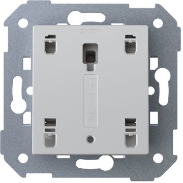 Conmutador con luminoso pulsante 10ax 250v~ con sistema de embornamiento rápido simon 360