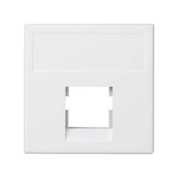 Placa v&d plana sg 1 rj45 keys./syst. bl