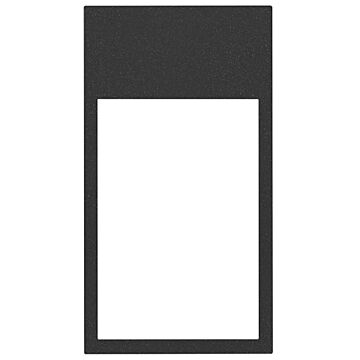 Marco mínimo vertical de 2 elementos negro mate simon 100