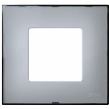 Funda intercambiable para marco 1 elemento gris translúcido simon 27 play