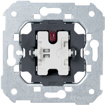 Interruptor unipolar 10 ax 250v~ con luminoso incorporado y sistema de embornamiento rápido simon 75