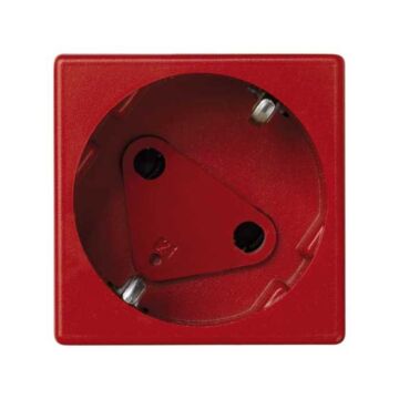 Base schuko emb.rápido pin seg. rojo