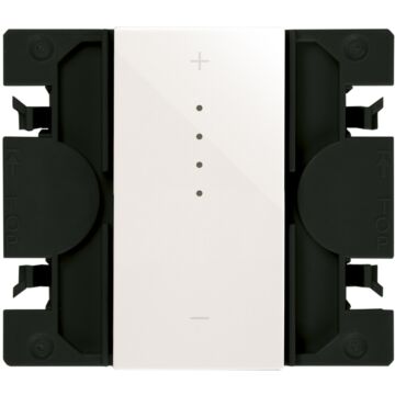 Interruptor regulable electrónico 230 v~ de corte de fase 3 hilos simon io de tecla estrecha blanco simon 270