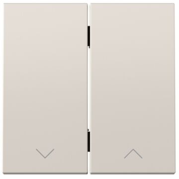 Tecla doble para mecanismo de persianas basculante arena mate simon 360