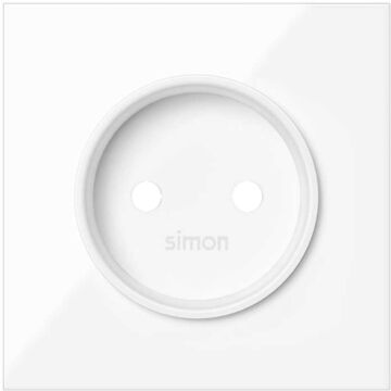 Tapa para la base de enchufe bipolar blanco brillante simon 100
